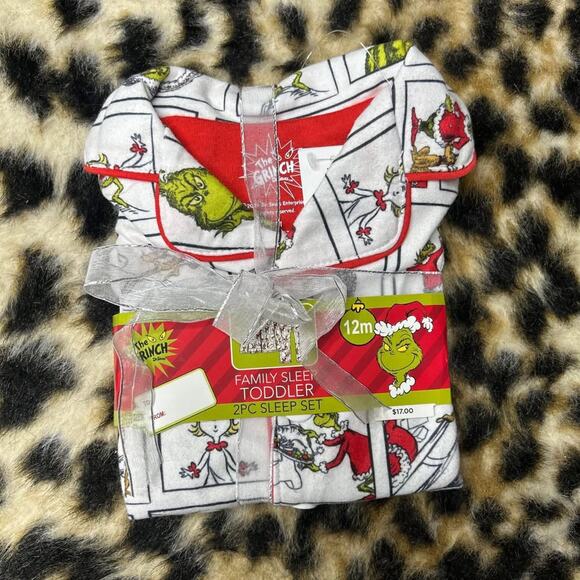 NWT The Grinch Christmas Pajama Set 12months - Picture 1 of 3